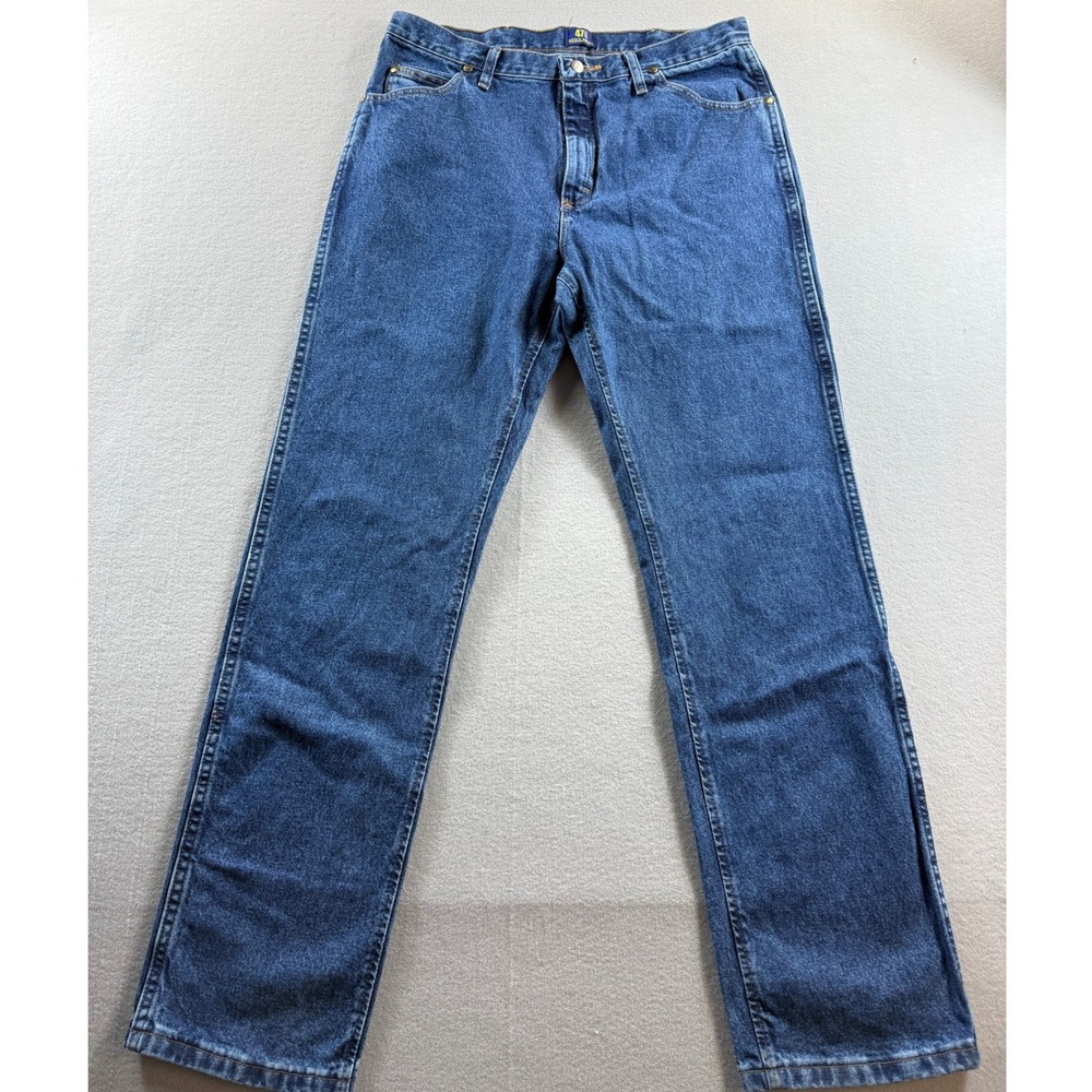 Wrangler Jeans Mens 36x34 Blue 47MWZ Regular Fit Denim